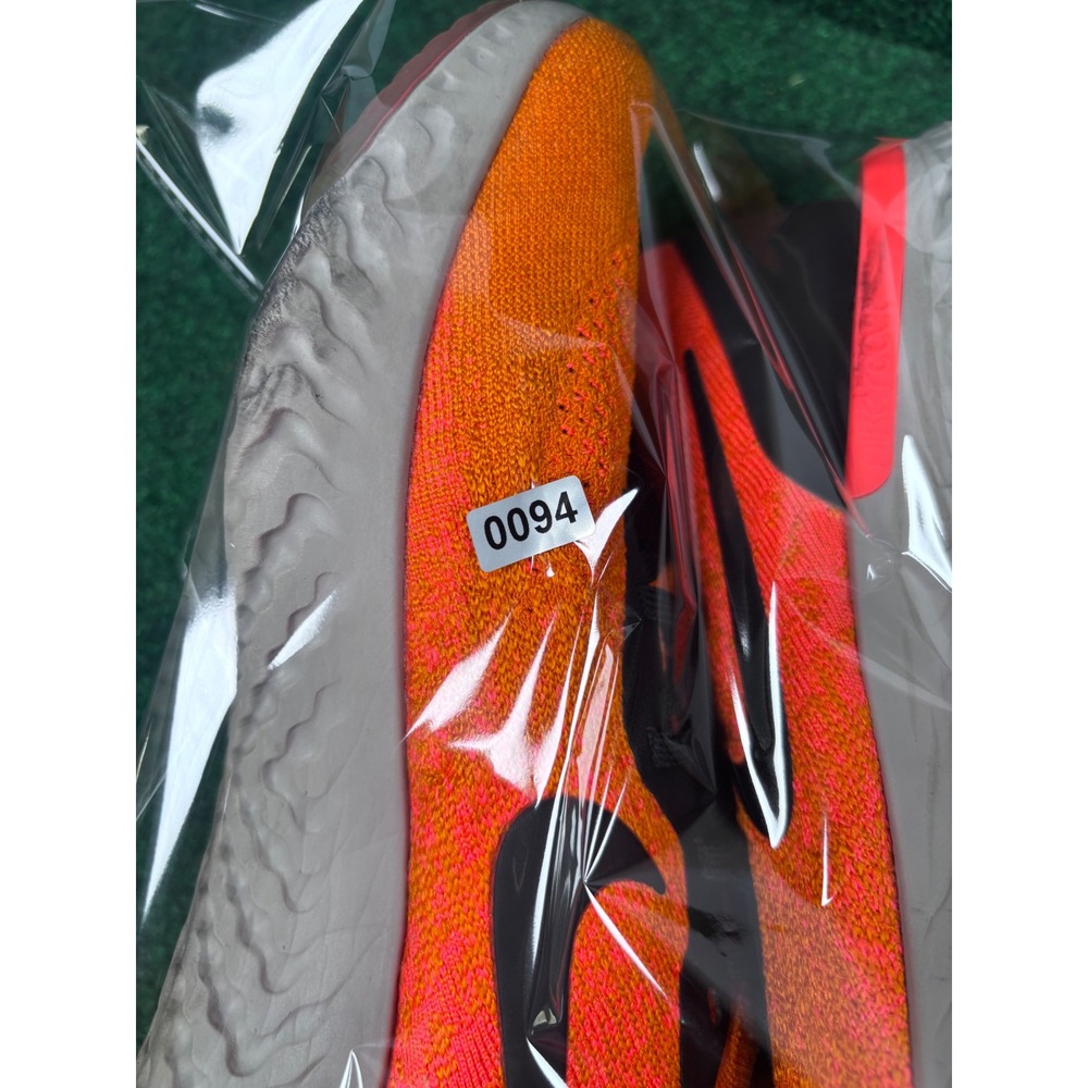 Nike Epic React Flyknit Orange Pink Black Mens Running Shoes AQ0067-800 Size 13 - Picture 8 of 8